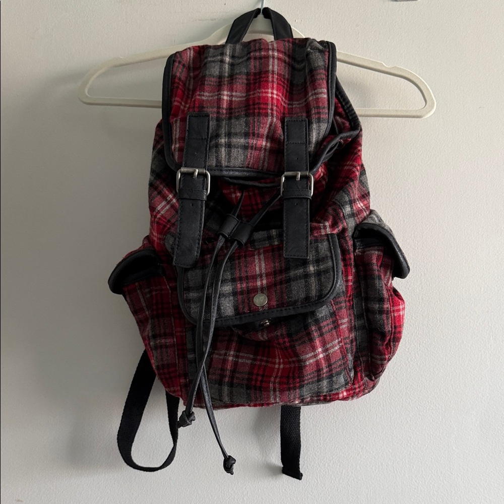 90’s style Plaid Backpack for Women